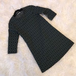 Zara Quarter Sleeve Shift Dress